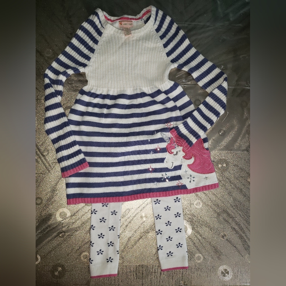 Gillian's Closet Unicorn Sweater Dress 6X